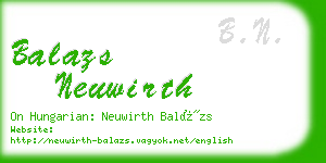 balazs neuwirth business card